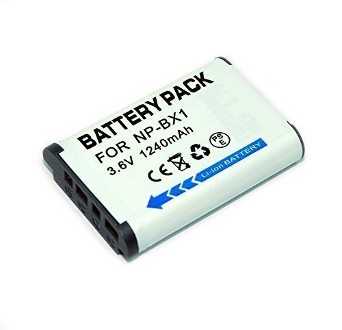 Remplacement NP-BX1 1240mah batería para Sony DSC-WX300 DSC-WX500 WX500 HX90V RX1 DSC-RX1, RX100, RX100 II , DSC-RX100 III RX100 III, HX300, WX300 Digital Cameras FDR-X1000VR FDR-X1000V HDR-AS200VT HDR-AS200VB HDR-AS200VR