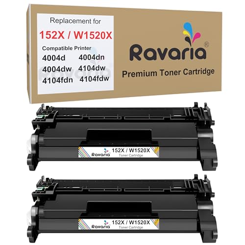 Image of 152X / W1520X Compatible Toner Cartridge for HP LaserJet Pro 4004d, 4004dn, 4004dw, 4104dw, 4104fdn, 4104fdw Printer (152X / W1520X Toner Pack of 2)