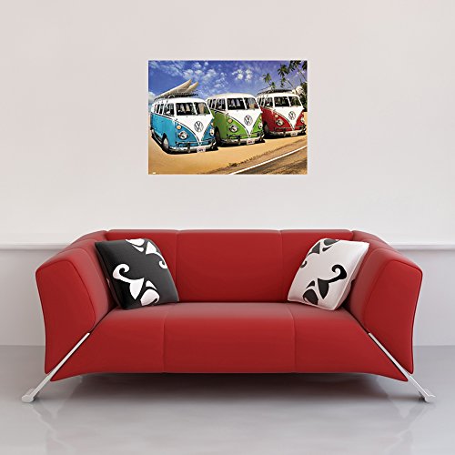 VW - Californian Camper Campers Beach - Poster