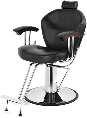 Artist hand Stylist Chairs for Salon All Purpose Barber Chair Reclining Salon Chair, Both Sides Levers for Left-Handed