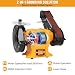 Hoteche 250W 150/50MM Schleifband - Schleifsteinmaschine | Aluminium - Draht - Induktionsmotor, Leerlauf - Drehzahl 2800/MIN, in Zwei - Wellpappe - Farbenschachtel