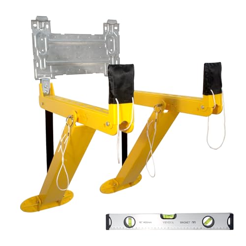 Mini Split Wall Mounting Bracket Support Tool for Ductless Air Conditioner Indoor,Internal Unit Tool for AC Heating and Cooling,Repair Maintenance Rack Accessories Installation Kit (with Level Ruler)