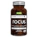 Produktbild Focus  Gehirn-Booster mit Koffein, L-Theanin, Taurin, L-Tyrosin plus B-Vitamine, Zink & Kupfer, Verbesserte Kognitive Funktion & Geistige Leistungsfähigkeit, 60 Kapseln, von Igennus
