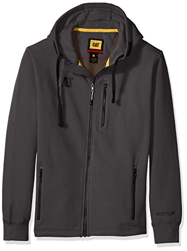 Caterpillar Men's Drop Tail Zip Sweatshirt, Dark Shadow, 2X-Large