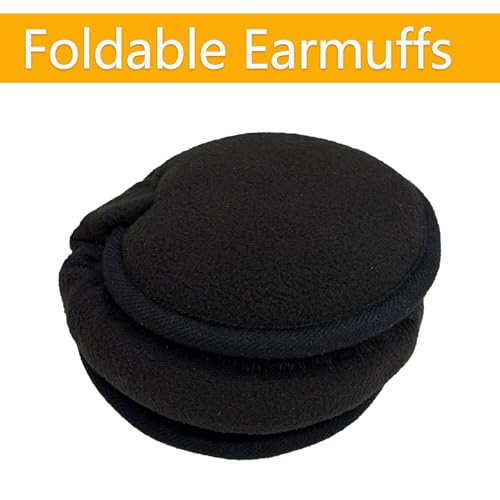 Yedilen Winter Men Ear muffs Adjustable Unisex Earmuffs Big Size Warm Foldable Thick Fleece Women Ear Warmers for Cold Outdoor