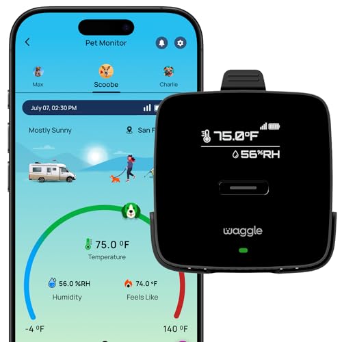 Waggle 4G Pet Temperature Monitor (Lite) - No WiFi Needed - ...