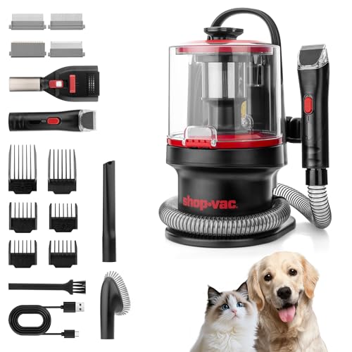 Shop-Vac 4-in-1 Pet Grooming & Vacuum, Dog Grooming Vacuum for Sh...