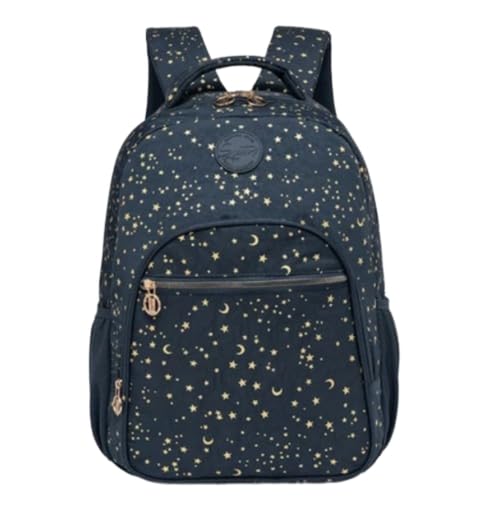 Mochila Spector Colorway, 18L, Estampa de Estrelas e Luas, Azul Marinho