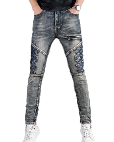 Men's Motorcycle Dirt Bike Pants Riding Gear Jeans Adventure Touring Pant Stretch Jeans