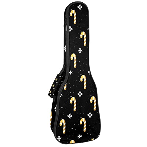 Housse de concert pour ukulélé doré avec rembourrage 10 mm