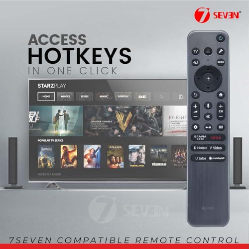 Image of 7SEVEN Compatible Sony TV Remote RMF-TX910U Model with Voice Command Suitable for Bravia XR Master Series OLED 4K Ultra HD Smart Google Television XR-65A95L XR-55A95L XR-75X90L XR-85X90L XR-98X90L