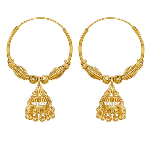 BARBUDDY Collection Womens 1 Gram Gold Plated Brass Pearl Earrings (Gold) (B0CMXNNVDV) Amazon Price History, Amazon Price Tracker