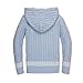 Hope & Henry Boys' Long Sleeve Zip-Up Textured Sweater, XX-Small, Light Blue Heather Cable