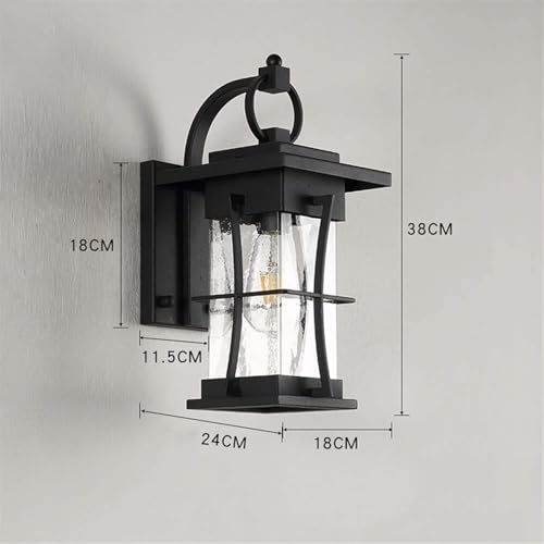 Lampe murale extérieure E27 rétro style grange industrielle étanche