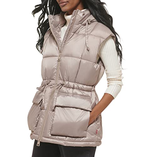 Levi's Women's Quilted Megan Hooded Puffer Jacket3