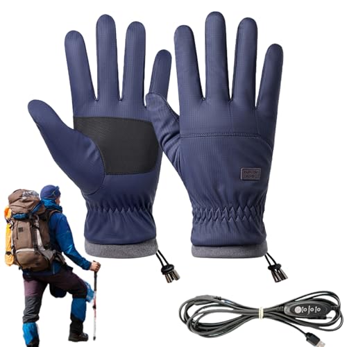 Guantes calefactores recargables y táctiles para pesca y moto