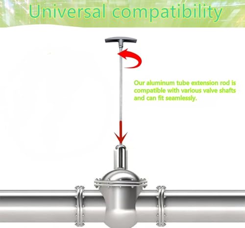 Image of RV Waste Valve Tube Extension Kit with Handle Replacements - Fits All Standard Valves 2Pcs