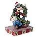 Enesco Disney Traditions Collection by Jim Shore Goofy with Christmas Garland Personality Pose Figurine- Resin Hand Painted Crafted Collectible Christmas Disney Figurines Home Decor Statue, 4.62 Inch
