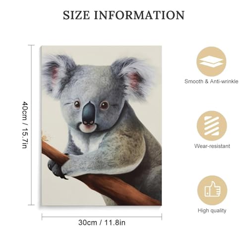 Toile murale koala cadeau de naissance ou d'anniversaire avec cadre - 2