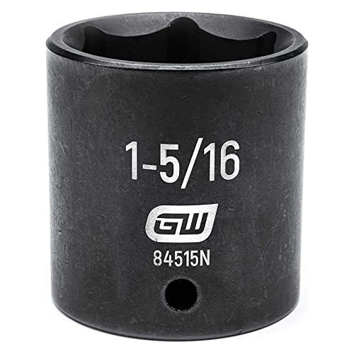 Image of GEARWRENCH 1 /2 inch Drive 6 Pt. Standard Impact Socket, 1-5 /16 inch - 84515N