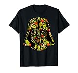 Star Wars Hawaiian Print Darth Vader Helmet Graphic T-Shirt