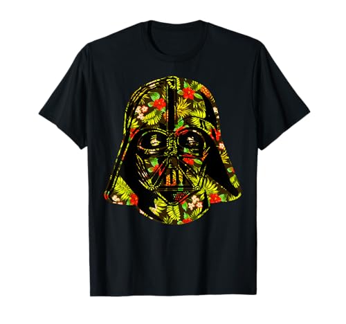 Star Wars Darth Vader Hawaiian Print Helmet T-Shirt
