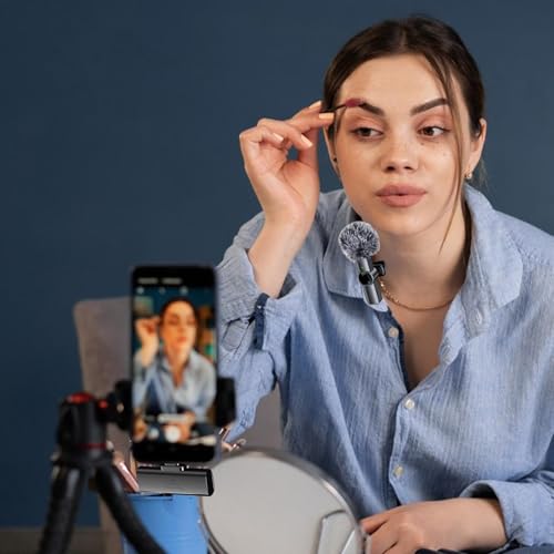 Microphone sans fil lavalier pour smartphone avec réduction du bruit active