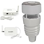 Estación meteorológica ECOWITT GW3001, estación me...: Estación meteorológica 7 en 1: incluye la pasarela GW3000 y el sensor exterior WS90, lo que permite recopilar con precisión datos sobre la temperatura, la humedad, la dirección y la velocidad del viento, la intensidad de la luz, el índice UV y las pr...