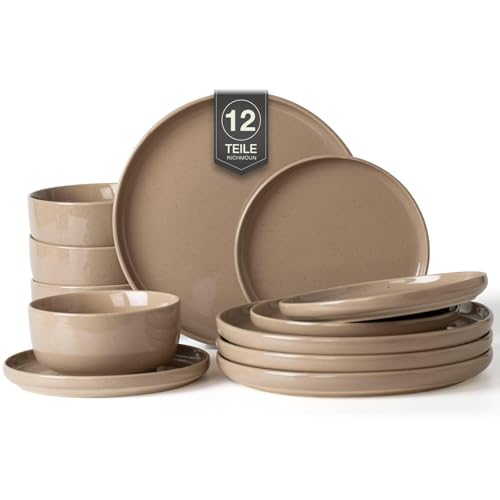 Richmount Milkyway Geschirrset,12-teiliges teller set,Steingut...