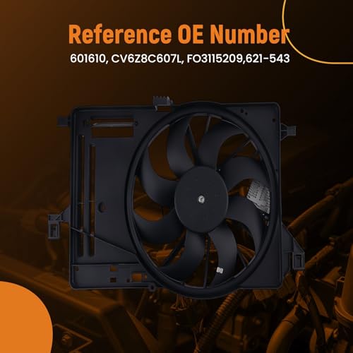 Image of maXpeedingrods Engine Cooling Fan Single Fan Fit for Ford Focus 2015 2016 2017 2018, 601610 CV6Z8C607L FO3115209 621-543