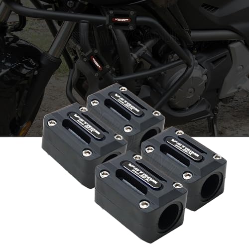 For v�X�g���[��250SX Vstrom250sx Vstrom 250sx 2023 2024 2025�o���p�[ ���� �u���b�N �G���W�� �ی�K�[�h �N���b�V���o�[�v���e�N�^�[ �t���[���X���C�_�[ �X�L�b�h�p�b�h (�u���b�N)