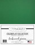 LOCKWOOD GREEN Cardstock Paper - 8.5 x 11 inch Premium 100 lb. Cover - 25 Sheets from Cardstock...