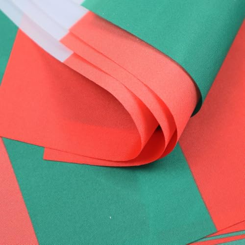 Image of AZ FLAG Madagascar 6 meters BUNTING Flag 20 flags 9'' x 6'' - Madagascan STRING flags 15 x 21 cm
