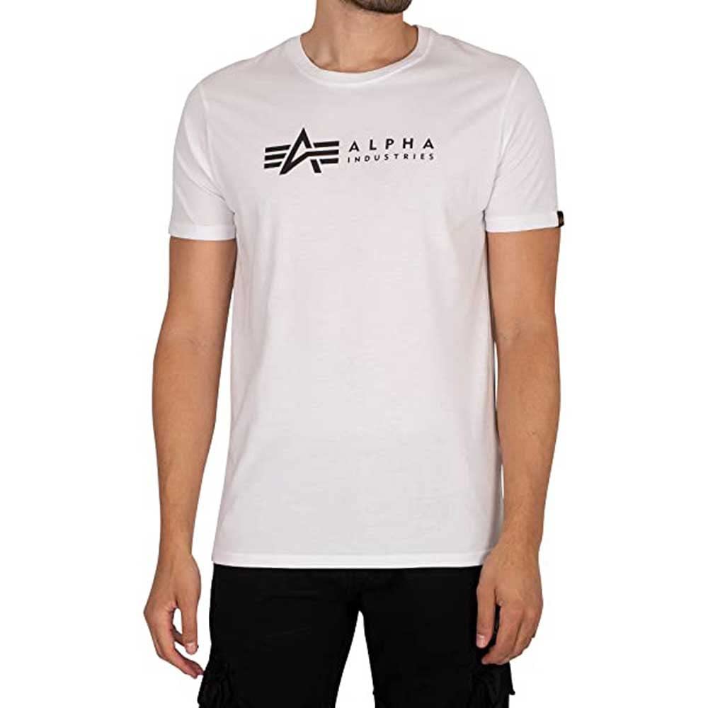 Alpha Industries Alpha Label T 2 Pack T-Shirt für Herren White