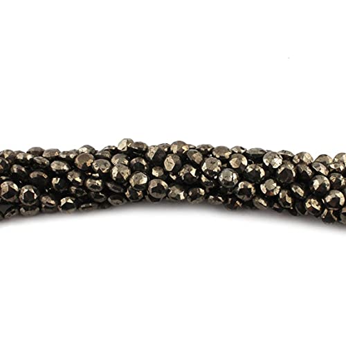 Perles de pyrite facettées de 8mm de qualité supérieure pour bijoux artisanaux et élégants
