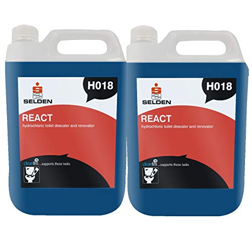 Selden H018 React Acid Descaler & Toilet Renovator - Pack of 2 x 5 Litre