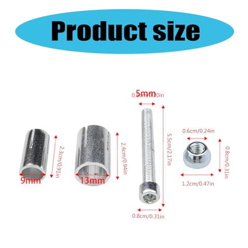 XFUYI Aluminium-Lenkerendstopfen für Motorräder, Dehnschraube, ausziehbare Verriegelungsschrauben für Lenkerenden