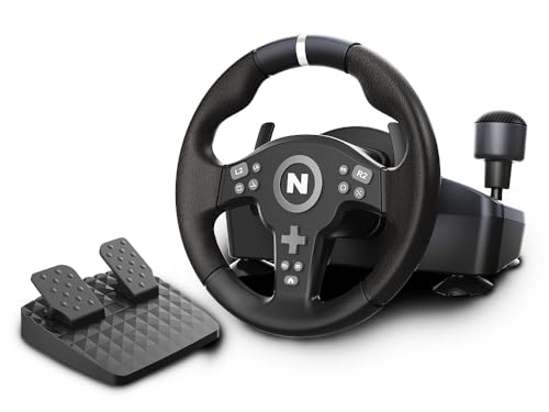 Image of Nitho Drive Pro V200 Gaming Steering Wheel with Pedals and Shifter, 270 Racing Wheel for PC, PS4, Xbox One, Xbox Series X /S, Driving Car Simulator with Vibration and Integrated Shifter