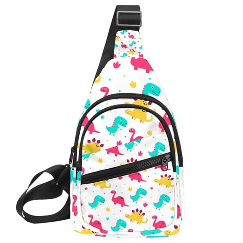 Bolsa impermeable para el pecho de hombre: mochila cruzada verde divertida