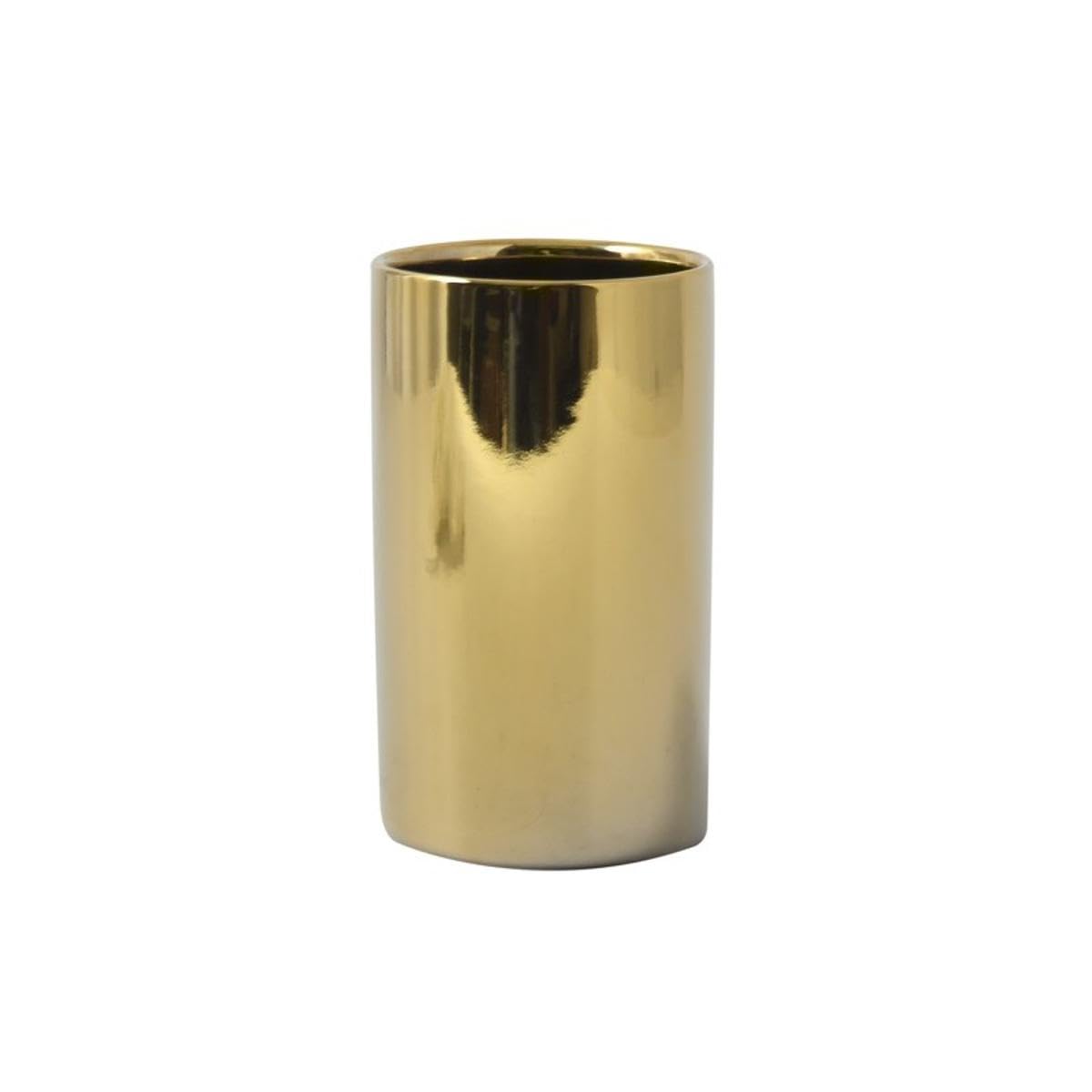 Spirella Shiny Gold Tube Ceramic Tumbler