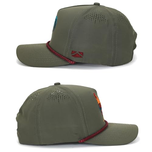 Image of Paramount Outdoors Rooster Trucker Hat Cock of the Walk Performance Stretch Snapback Baseball Cap for Men