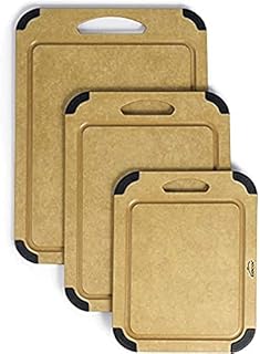 LACOR Cutting Board, Wood Fibre + Silicone, Brown, 44 cm