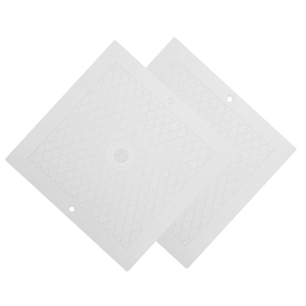 Sosoport Cubierta De Skimmer para Piscina Tapa De Cubierta De Recipiente De Desechos Válvula De Skimmer Cuadrada Placa De Repuesto 2 Uds.