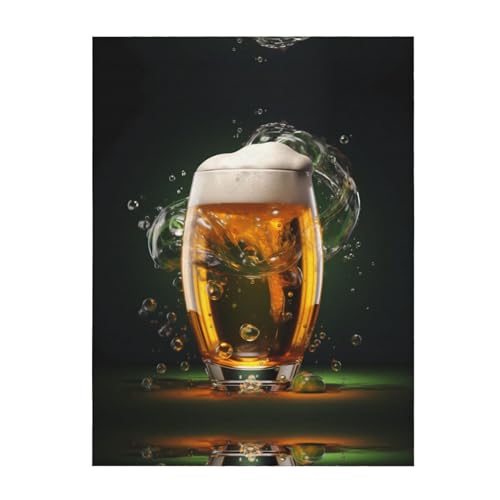 Couverture imprimée bière pour garder au chaud efficacement