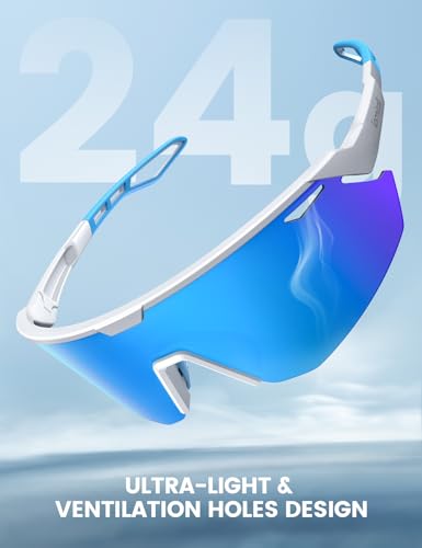 Image of Lamicall 24g Polarized Sports Sunglasses for Men Women - UV400 Protection Sun Glasses for Baseball Running Cycling Fishing