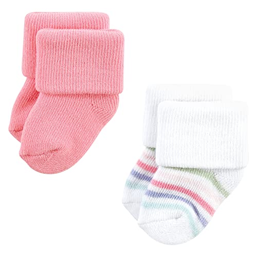 Image of Hudson Baby Baby 8-pack Cotton Rich Newborn and Terry Socks