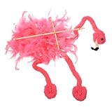 TOYANDONA Plüsch Flamingo Marionette Kinder Interaktive Zugschnur Marionettenpuppe Leichtes Verschleißfestes Material Farbenfrohes Ebene Spielzeug Für Kreative Puppentheater