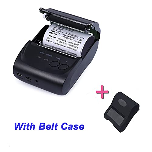 Image of Portable Mini Bluetooth Printer 58mm Wireless Thermal Receipt Printer for Mobile Phone 1500 MAh Battery(Printer with Belt)