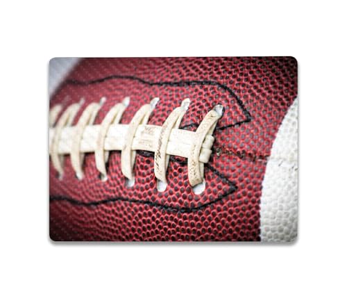 Image of MightySkins Carbon Fiber Skin Compatible with Microsoft Surface Laptop Go 3 (2023) Full Wrap Kit - Football Laces | Protective Durable Textured Carbon Fiber Finish | Made in The USA