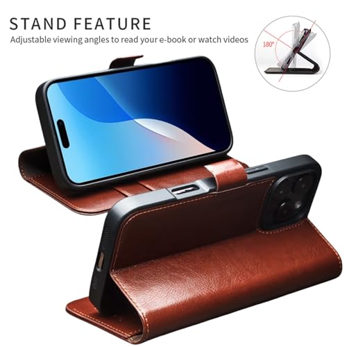 Étui en cuir véritable pour iPhone 16 Pro | Coque éco-responsable faite main - 6